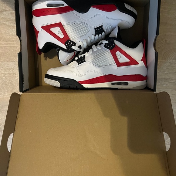 Jordan Retro 4 Red Cement - Picture 8 of 9